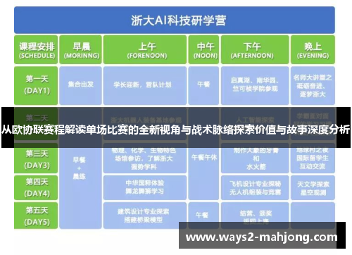 从欧协联赛程解读单场比赛的全新视角与战术脉络探索价值与故事深度分析